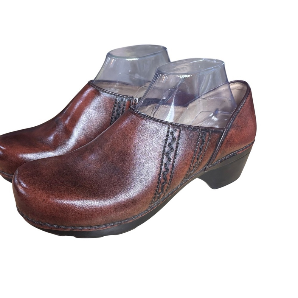 Dansko Sienna Brown Leather Clogs – Sz 40 (US 10-10.5)